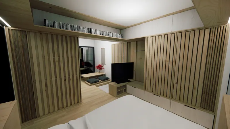 1-Bedroom Apartment Renovation, Study A, image 21 of 36
