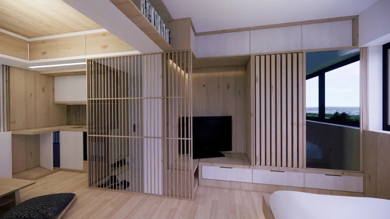 1-Bedroom Apartment Renovation, Study B, image 33 of 54