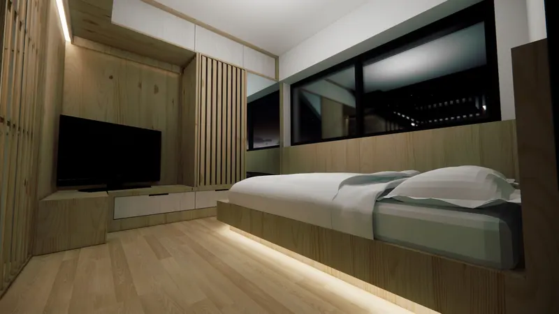 1-Bedroom Apartment Renovation, Study B, image 41 of 54
